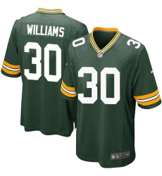 Men's Nike Green Bay Packers #30 Jamaal Williams Game Green Team Color NFL Jersey