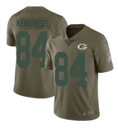 Men's Nike Green Bay Packers #84 Lance Kendricks Limited Olive 2017 Salute to Service NFL Jersey