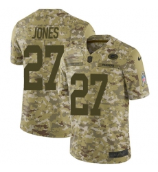 Men's Nike Green Bay Packers #27 Josh Jones Limited Camo 2018 Salute to Service NFL Jersey