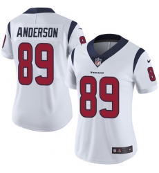 Women's Nike Houston Texans #89 Stephen Anderson Limited White Vapor Untouchable NFL Jersey