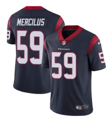 Youth Nike Houston Texans #59 Whitney Mercilus Elite Navy Blue Team Color NFL Jersey