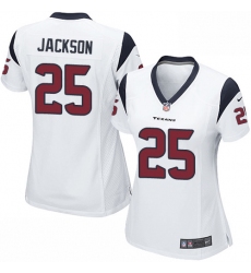 Women's Nike Houston Texans #25 Kareem Jackson Game White NFL Jersey