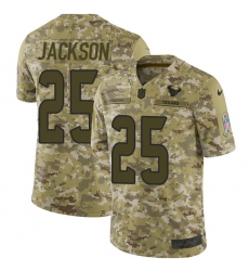 Youth Nike Houston Texans #25 Kareem Jackson Limited Camo 2018 Salute to Service NFL Jersey