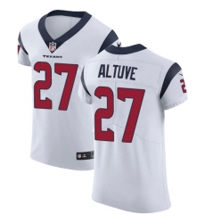 Men's Nike Houston Texans #27 Jose Altuve White Vapor Untouchable Elite Player NFL Jersey