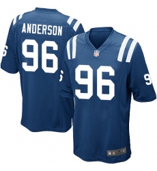 Men's Nike Indianapolis Colts #96 Henry Anderson Game Royal Blue Team Color NFL Jersey