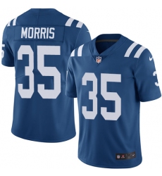Youth Nike Indianapolis Colts #35 Darryl Morris Elite Royal Blue Team Color NFL Jersey