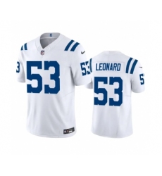 Men's Indianapolis Colts #53 Shaquille Leonard White 2023 F.U.S.E Vapor Untouchable Stitched Football Jersey