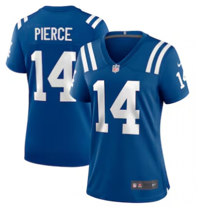 Women's Indianapolis Colts #14 Alec Pierce Limited Blue Royal Player Jersey