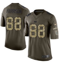 Men's Nike Indianapolis Colts #88 Marvin Harrison Elite Green Salute to Service NFL Jersey