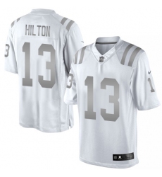 Men's Nike Indianapolis Colts #13 T.Y. Hilton Limited White Platinum NFL Jersey