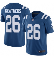 Youth Nike Indianapolis Colts #26 Clayton Geathers Elite Royal Blue Team Color NFL Jersey