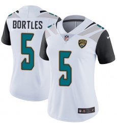 Women's Nike Jacksonville Jaguars #5 Blake Bortles Elite White NFL Jersey