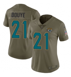 Women's Nike Jacksonville Jaguars #21 A.J. Bouye Limited Olive 2017 Salute to Service NFL Jersey