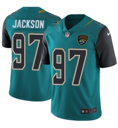 Men's Nike Jacksonville Jaguars #97 Malik Jackson Teal Green Team Color Vapor Untouchable Limited Player NFL Jersey