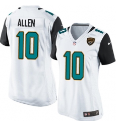 Women's Nike Jacksonville Jaguars #10 Brandon Allen Game White NFL Jersey