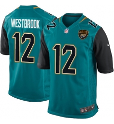 Men's Nike Jacksonville Jaguars #12 Dede Westbrook Game Teal Green Team Color NFL Jersey