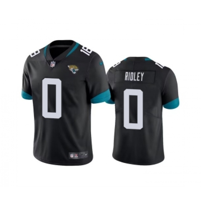 Men's Jacksonville Jaguars #0 Calvin Ridley Black Vapor Untouchable Limited Stitched Jersey
