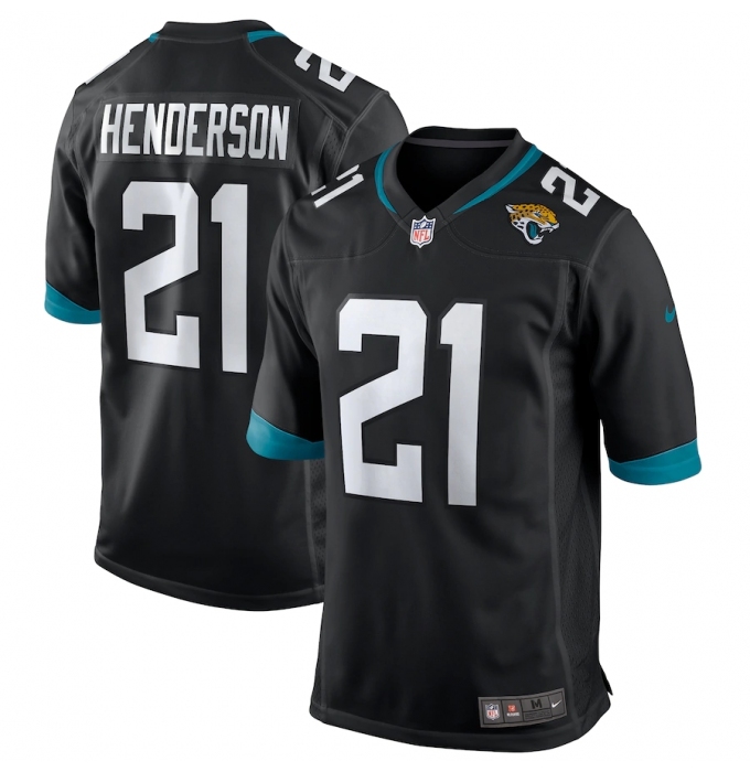 Men's Jacksonville Jaguars #21 C.J. Henderson Nike Black 2020 NFL Draft First Round Pick Game Jersey.webp