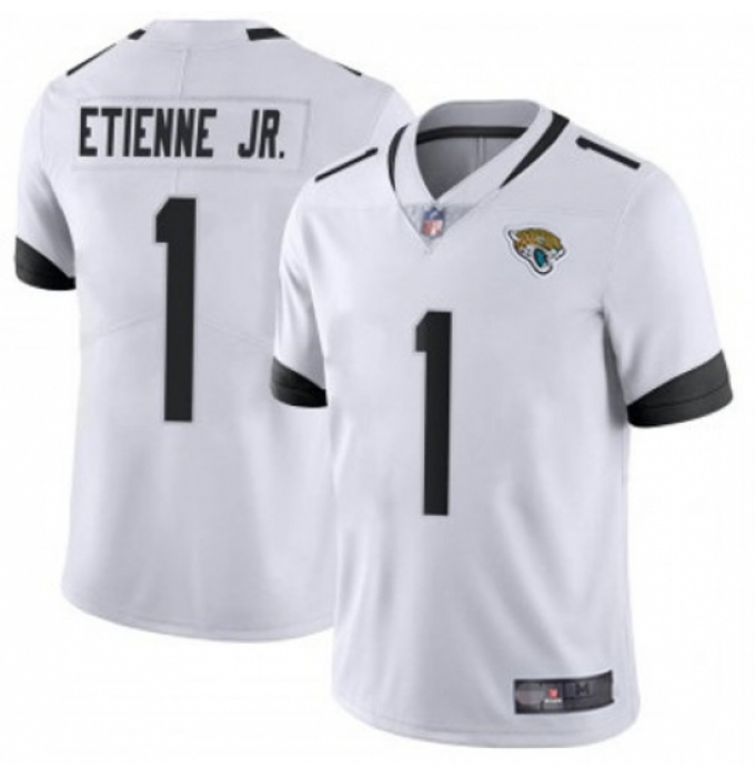 Youth Jacksonville Jaguars #1 Travis Etienne JR White 2024 F U S E Prowler Throwback Vapor Limited Stitched Football Jersey