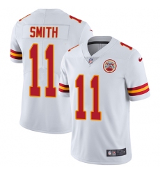 Men's Nike Kansas City Chiefs #11 Alex Smith White Vapor Untouchable Limited Player NFL Jersey