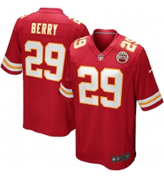 Men's Nike Kansas City Chiefs #29 Eric Berry Game Red Team Color NFL Jersey