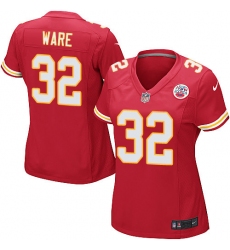 Women's Nike Kansas City Chiefs #32 Spencer Ware Game Red Team Color NFL Jersey