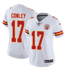 Women's Nike Kansas City Chiefs #17 Chris Conley White Vapor Untouchable Limited Player NFL Jersey