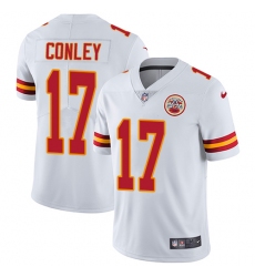 Youth Nike Kansas City Chiefs #17 Chris Conley White Vapor Untouchable Limited Player NFL Jersey