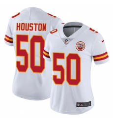 Women's Nike Kansas City Chiefs #50 Justin Houston White Vapor Untouchable Limited Player NFL Jersey