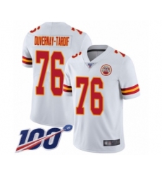 Men's Kansas City Chiefs #76 Laurent Duvernay-Tardif White Vapor Untouchable Limited Player 100th Season Football Jersey